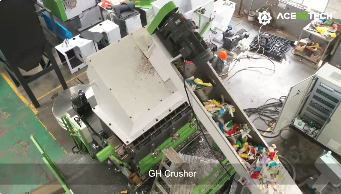 硬質プラスチックのリサイクルと洗浄ラインの紹介