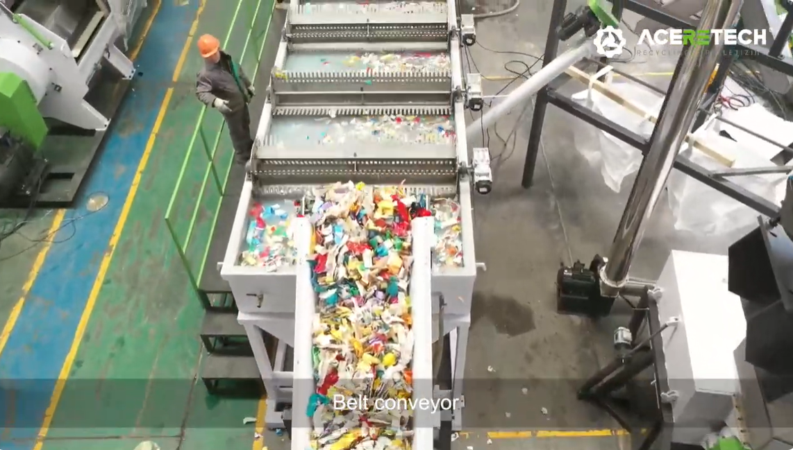 硬質プラスチックのリサイクルと洗浄ラインの紹介