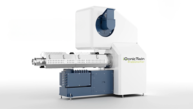 プレデンシファイア搭載 二軸押出機（同方向コニカル型）