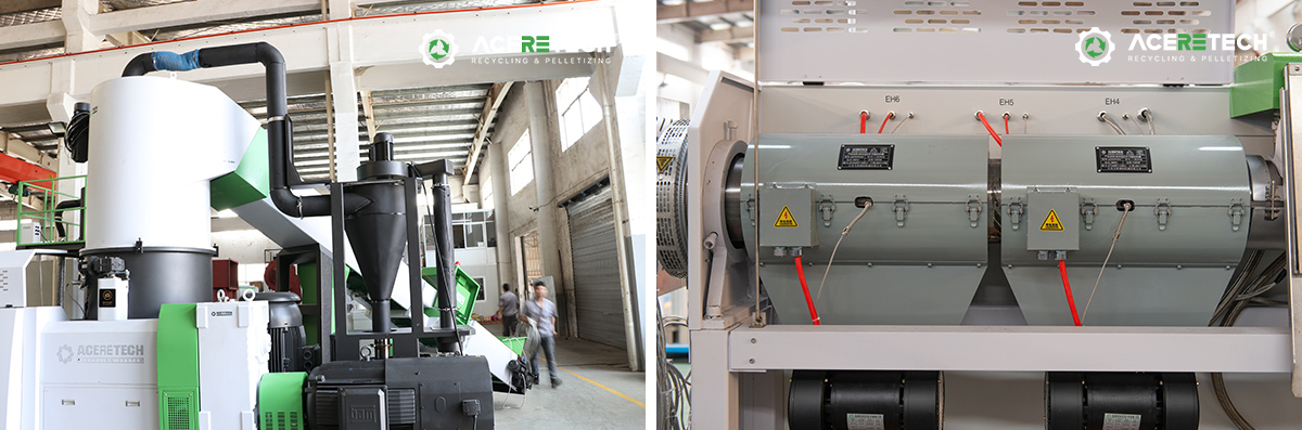 プラスチックペレット化機の基本的な動作原理（プロセス）